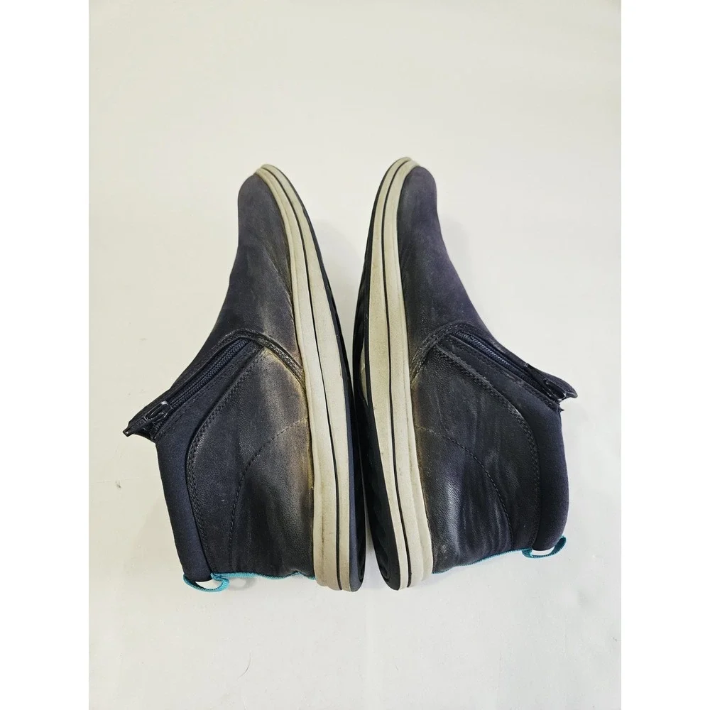Clarks‎ Breeze Clover Ankle Boots Womens 9.5 Blue Side Zip Cloudstepper Casual